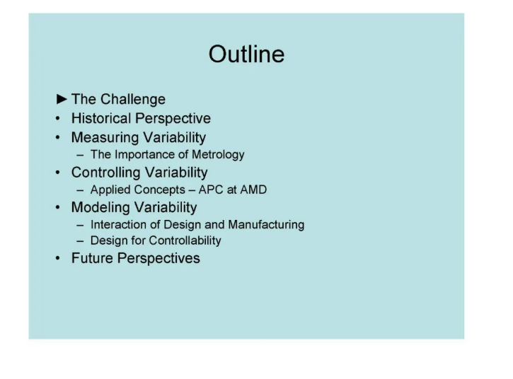 半导体制造中的先进制程控制